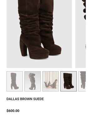 Naked Wolfe Dallas Brown Suede Boots